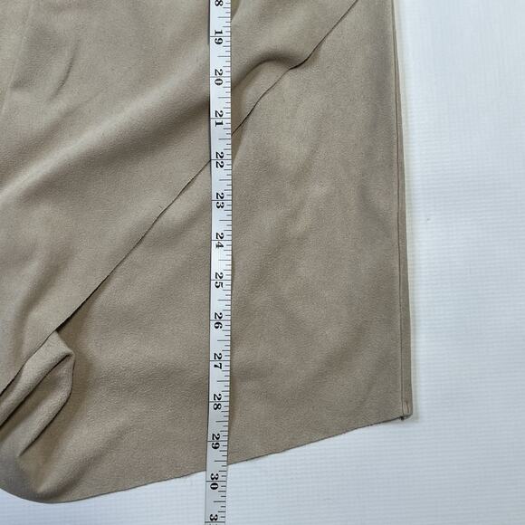 Soft Surroundings Ultra Soft Open Front Waterfall Cardigan Faux Suede Wrap Small - Picture 6 of 10